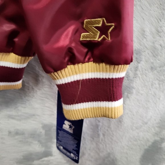 Starter NBA Cleveland Cavaliers Mens Satin Bomber Jacket Sz L NWT - Picture 5 of 8